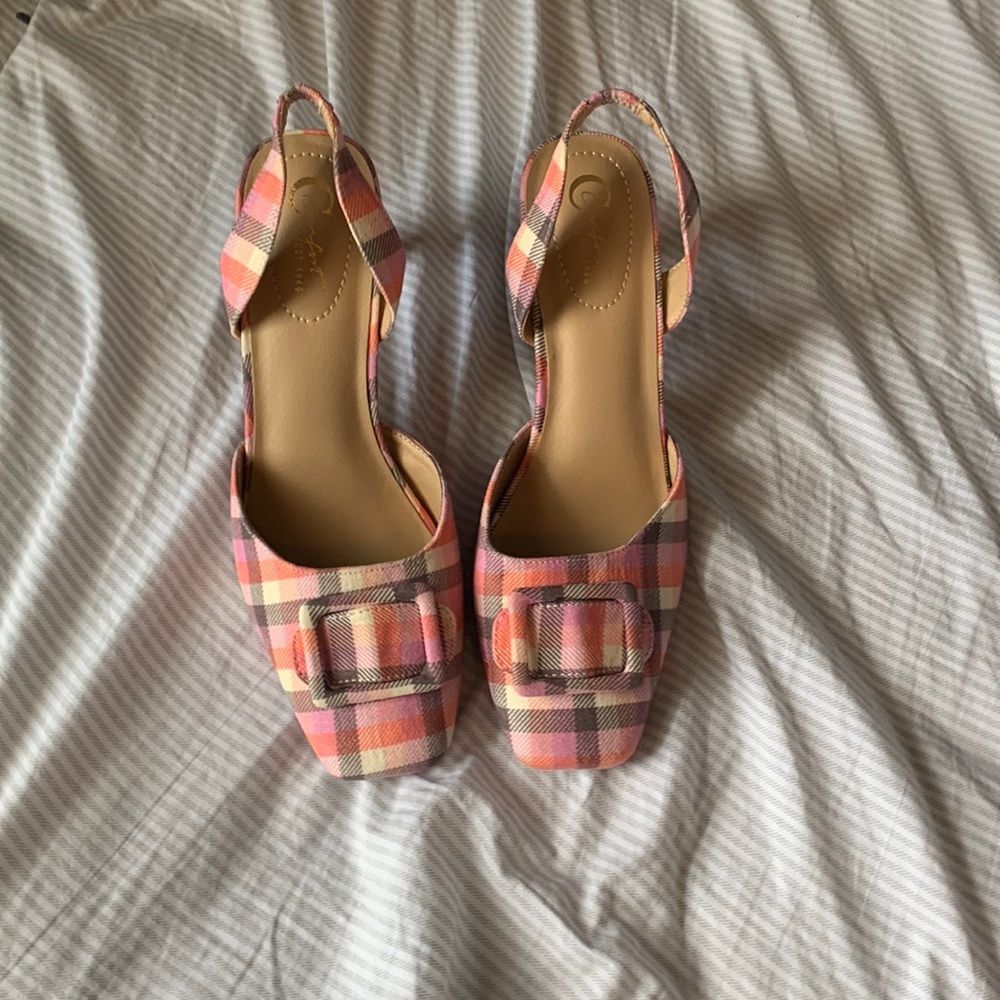multi colored heels